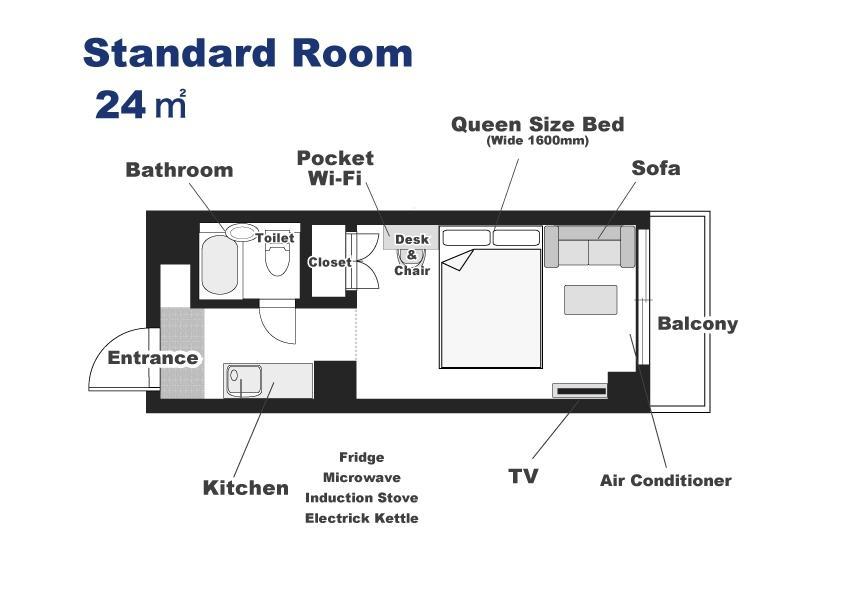 Ookini Hotels Karasuma Gojo Apartment Kyoto Phòng bức ảnh